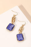 Lapis Dangle Earrings-180 Jewelry-Chevron Earrings, Dangle Earrings, Gold Chevron Earrings, Lapis Dangle Earrings, Lapis Earrings, Max Retail-[option4]-[option5]-[option6]-Womens-USA-Clothing-Boutique-Shop-Online-Clothes Minded