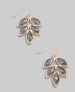 Leaf Glass Earrings-180 Jewelry-Accessories, Earrings, Gray Leaf Earrings, jewelry, Leaf Glass Earrings, Max Retail, Pink Collection-[option4]-[option5]-[option6]-Womens-USA-Clothing-Boutique-Shop-Online-Clothes Minded