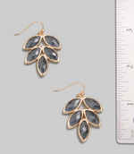 Leaf Glass Earrings-180 Jewelry-Accessories, Earrings, Gray Leaf Earrings, jewelry, Leaf Glass Earrings, Max Retail, Pink Collection-[option4]-[option5]-[option6]-Womens-USA-Clothing-Boutique-Shop-Online-Clothes Minded