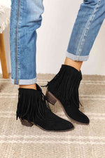 Legend Women's Fringe Cowboy Western Ankle Boots-Legend, Ship from USA-Black-6-[option4]-[option5]-[option6]-Womens-USA-Clothing-Boutique-Shop-Online-Clothes Minded