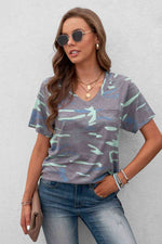 Leopard V-Neck Tee with Pocket-Ship From Overseas, SYNZ-[option4]-[option5]-[option6]-Womens-USA-Clothing-Boutique-Shop-Online-Clothes Minded