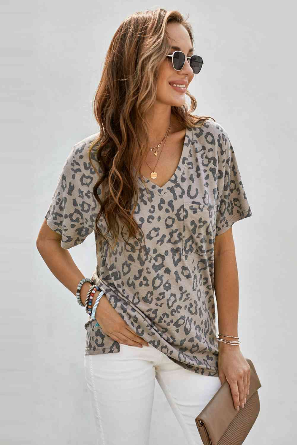 Leopard V-Neck Tee with Pocket-Ship From Overseas, SYNZ-Leopard-S-[option4]-[option5]-[option6]-Womens-USA-Clothing-Boutique-Shop-Online-Clothes Minded