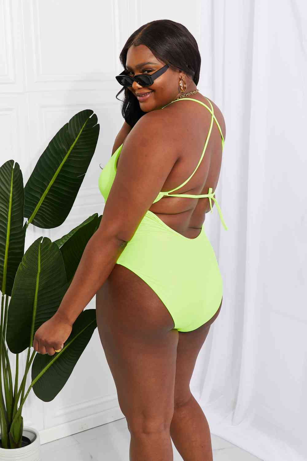Marina West Swim High Tide One-Piece in Lemon-Lime-Marina West Swim, Ship from USA-Lemon-S-[option4]-[option5]-[option6]-Womens-USA-Clothing-Boutique-Shop-Online-Clothes Minded