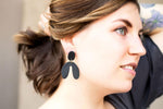 Matte Black Clay Earrings-180 Jewelry-Accessories, Earrings, jewelry, Matte Black Clay Earrings, Max Retail, Unique Black Earrings-[option4]-[option5]-[option6]-Womens-USA-Clothing-Boutique-Shop-Online-Clothes Minded