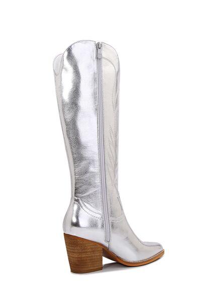 Metallic Knee High Cowboy Boots-Melody, Ship from USA-[option4]-[option5]-[option6]-Womens-USA-Clothing-Boutique-Shop-Online-Clothes Minded