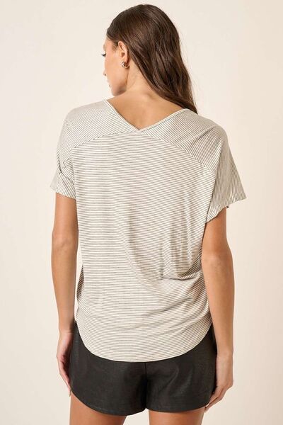 Mittoshop Striped V-Neck Short Sleeve T-Shirt-Mittoshop, Ship from USA-[option4]-[option5]-[option6]-Womens-USA-Clothing-Boutique-Shop-Online-Clothes Minded