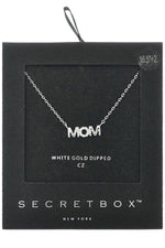 Mom CZ Necklace-180 Jewelry-Gifts For Mom, Max Retail, Mom CZ Necklace, Mom Jewelry, Mom Necklace, sale-Silver-[option4]-[option5]-[option6]-Womens-USA-Clothing-Boutique-Shop-Online-Clothes Minded