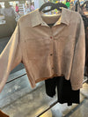 Mushroom Suede Feel Jacket-140 Jackets-Max Retail, sale, Sale Top, sale tops, Suede Jacket, Taupe Jacket-[option4]-[option5]-[option6]-Womens-USA-Clothing-Boutique-Shop-Online-Clothes Minded