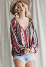 Muted Peasant Blouse-110 Long Sleeve Tops-peasant top, Tops-[option4]-[option5]-[option6]-Womens-USA-Clothing-Boutique-Shop-Online-Clothes Minded