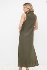 Olive Button Down Dress-150 Dresses-Boutique Maxi Dress, Max Retail, Maxi Dress, Olive Button Down Dress, sale, Sale Dress-[option4]-[option5]-[option6]-Womens-USA-Clothing-Boutique-Shop-Online-Clothes Minded