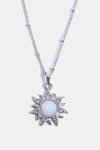 Opal Sun Pendant Stainless Steel Necklace-H&S, Ship From Overseas-Silver-One Size-[option4]-[option5]-[option6]-Womens-USA-Clothing-Boutique-Shop-Online-Clothes Minded