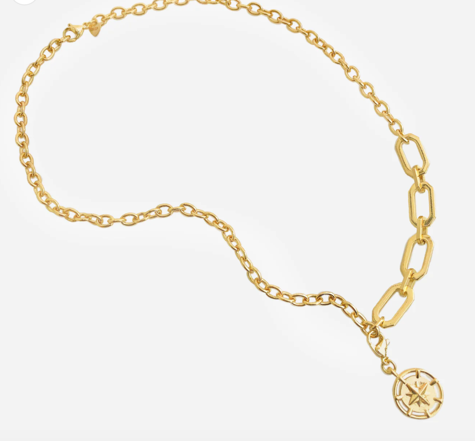 Oval Gold Chain Necklace With Removable Pendant-180 Jewelry-Gold Chain Necklace, Gold Necklace, Necklace, Necklaces, Oval Gold Chain Necklace With Removable Pendant, Pendant Necklace-[option4]-[option5]-[option6]-Womens-USA-Clothing-Boutique-Shop-Online-Clothes Minded