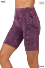 PLUS MINERAL WASH WIDE WAISTBAND POCKET LEGGINGS-Bottoms-Leggings, Plus-[option4]-[option5]-[option6]-Womens-USA-Clothing-Boutique-Shop-Online-Clothes Minded