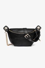 PU Leather Chain Strap Crossbody Bag-C&W, Ship From Overseas-Black-One Size-[option4]-[option5]-[option6]-Womens-USA-Clothing-Boutique-Shop-Online-Clothes Minded