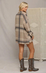 Plaid Cozy Button Up Top-110 Long Sleeve Tops-Plaid Button Up, Plaid Top, Tops-[option4]-[option5]-[option6]-Womens-USA-Clothing-Boutique-Shop-Online-Clothes Minded