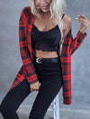 Plaid Open Front Longline Jacket-Romantichut, Ship From Overseas, Shipping Delay 09/29/2023 - 10/04/2023-[option4]-[option5]-[option6]-Womens-USA-Clothing-Boutique-Shop-Online-Clothes Minded