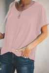 Plain Twist T-Shirt-Ship From Overseas, SYNZ-[option4]-[option5]-[option6]-Womens-USA-Clothing-Boutique-Shop-Online-Clothes Minded