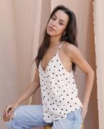 Polka Dot Cami-105 Tanks and Sleeveless Tops-Polka Dot Cami, Racerback Polka Dot Top-[option4]-[option5]-[option6]-Womens-USA-Clothing-Boutique-Shop-Online-Clothes Minded