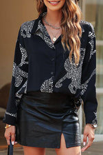 Printed Button Up Long Sleeve Shirt-Ship From Overseas, SYNZ-[option4]-[option5]-[option6]-Womens-USA-Clothing-Boutique-Shop-Online-Clothes Minded