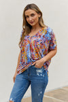 Printed Dolman Flowy Top-Tops-BE Stage, Black Friday, Ship from USA-[option4]-[option5]-[option6]-Womens-USA-Clothing-Boutique-Shop-Online-Clothes Minded