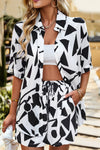 Printed Dropped Shoulder Shirt and Shorts Set-DY, Ship From Overseas-White-S-[option4]-[option5]-[option6]-Womens-USA-Clothing-Boutique-Shop-Online-Clothes Minded