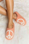 Printed Plush Slide Slippers-Melody, Ship from USA-Peace-S-[option4]-[option5]-[option6]-Womens-USA-Clothing-Boutique-Shop-Online-Clothes Minded