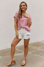 RISEN Lily High Waisted Distressed Shorts-RISEN, Ship from USA-[option4]-[option5]-[option6]-Womens-USA-Clothing-Boutique-Shop-Online-Clothes Minded