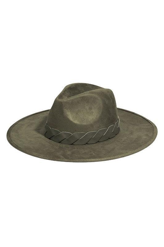 Rancher Hat-190 Accessories-Black Rancher Hat, Brown Rancher Hat, Ivory Rancher Hat, Max Retail, Olive Rancher Hat, Rancher Hat-Olive-[option4]-[option5]-[option6]-Womens-USA-Clothing-Boutique-Shop-Online-Clothes Minded