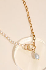 Raw Pearl Necklace-180 Jewelry-Max Retail, Pearl Necklace, Raw Pearl Necklace, Unique Pearl Necklace, v-day-[option4]-[option5]-[option6]-Womens-USA-Clothing-Boutique-Shop-Online-Clothes Minded