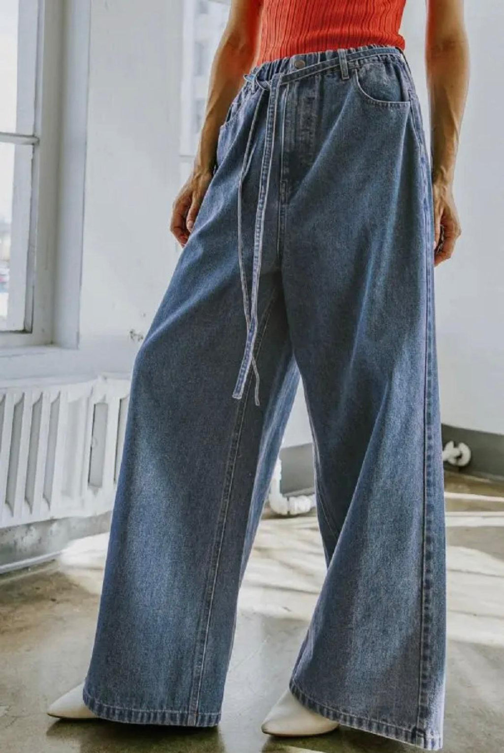 Relaxed Denim Jeans-170 Jeans-High Rise Jeans, High Rise Wide Leg Jeans, High Waisted Jeans, Jeans, Wide Leg Jeans-[option4]-[option5]-[option6]-Womens-USA-Clothing-Boutique-Shop-Online-Clothes Minded