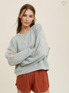 Relaxed Sweatshirt-110 Long Sleeve Tops-Comfy Sweatshirt, Relaxed Sweatshirt, Sweatshirt-Small-Soft Sage-[option4]-[option5]-[option6]-Womens-USA-Clothing-Boutique-Shop-Online-Clothes Minded