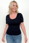 Ribbed Fitted Tee with Built In Bra-Tops-Boutique Top, Kd-September-20-2023, Ship from the USA, Top, Tops-Black-S-[option4]-[option5]-[option6]-Womens-USA-Clothing-Boutique-Shop-Online-Clothes Minded