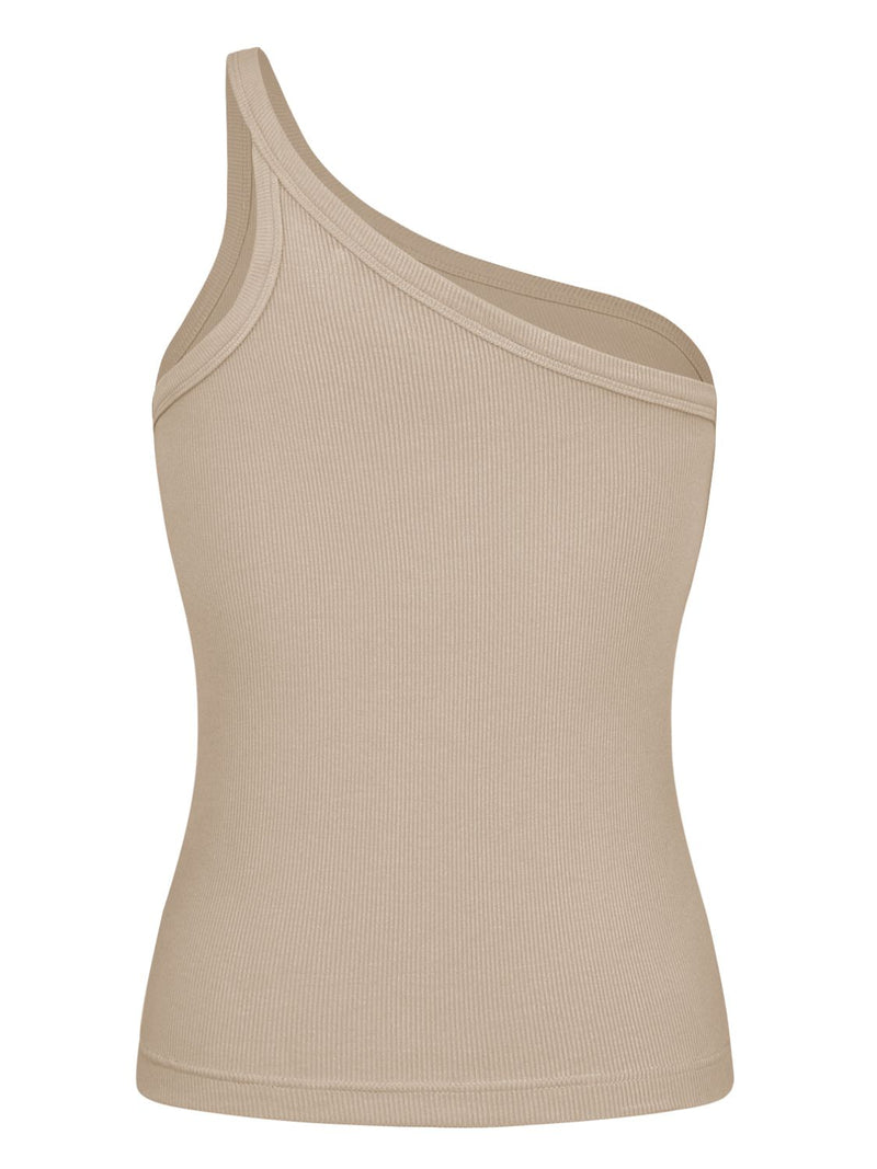 Ribbed One-Shoulder Tank-Shirts & Tops-MDML, One Shoulder Top, Ship From Overseas-[option4]-[option5]-[option6]-Womens-USA-Clothing-Boutique-Shop-Online-Clothes Minded