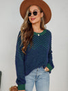 Round Neck Long Sleeve Sweater-Sweaters-Boutique Top, Ship From Overseas, Top, Tops, Y.S.J.Y-[option4]-[option5]-[option6]-Womens-USA-Clothing-Boutique-Shop-Online-Clothes Minded