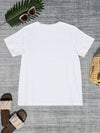 Round Neck Short Sleeve T-Shirt-Putica, Ship From Overseas-[option4]-[option5]-[option6]-Womens-USA-Clothing-Boutique-Shop-Online-Clothes Minded