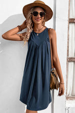 Round Neck Sleeveless Mini Dress-Dresses--[option4]-[option5]-[option6]-Womens-USA-Clothing-Boutique-Shop-Online-Clothes Minded
