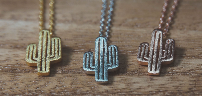 Saguaro Necklace-180 Jewelry-Accessories, cactus necklace, jewelry, Max Retail, Necklace, saguaro necklace-Silver-[option4]-[option5]-[option6]-Womens-USA-Clothing-Boutique-Shop-Online-Clothes Minded