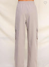 Smooth Twill Cargo Wide Leg Pleated Pants-160 Bottoms-Cargo Pants, Gray Pants, Max Retail, Smooth Twill Cargo Wide Leg Pants-[option4]-[option5]-[option6]-Womens-USA-Clothing-Boutique-Shop-Online-Clothes Minded