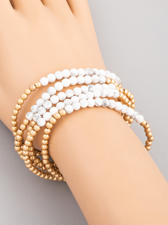 Stretch Bracelet Stack-180 Jewelry-Bracelets, Jewelry, Max Retail, Stretch Bracelet Stack-Spotted-[option4]-[option5]-[option6]-Womens-USA-Clothing-Boutique-Shop-Online-Clothes Minded