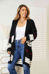 Striped Rib-Knit Drop Shoulder Open Front Cardigan-Double Take, Ship from USA-[option4]-[option5]-[option6]-Womens-USA-Clothing-Boutique-Shop-Online-Clothes Minded