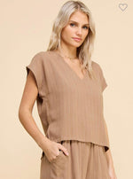 Striped Set-150 Dresses-Camel Top + Bottom, Matching Set, Max Retail, sale, Sale Top, Striped Set-Large-[option4]-[option5]-[option6]-Womens-USA-Clothing-Boutique-Shop-Online-Clothes Minded