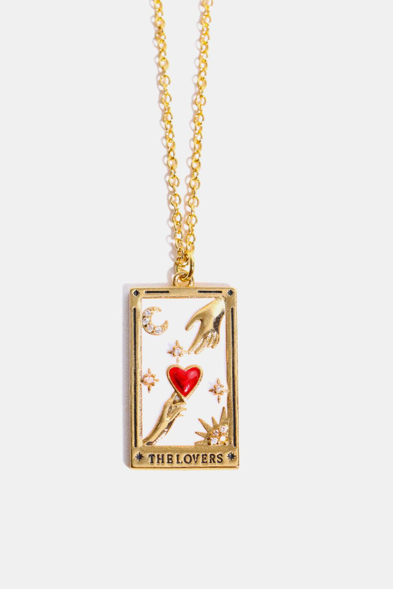 Tarot Card Pendant Stainless Steel Necklace-Necklace-H&S, jewelry, Ship From Overseas, Shipping Delay 09/29/2023 - 10/04/2023-Heart-One Size-[option4]-[option5]-[option6]-Womens-USA-Clothing-Boutique-Shop-Online-Clothes Minded