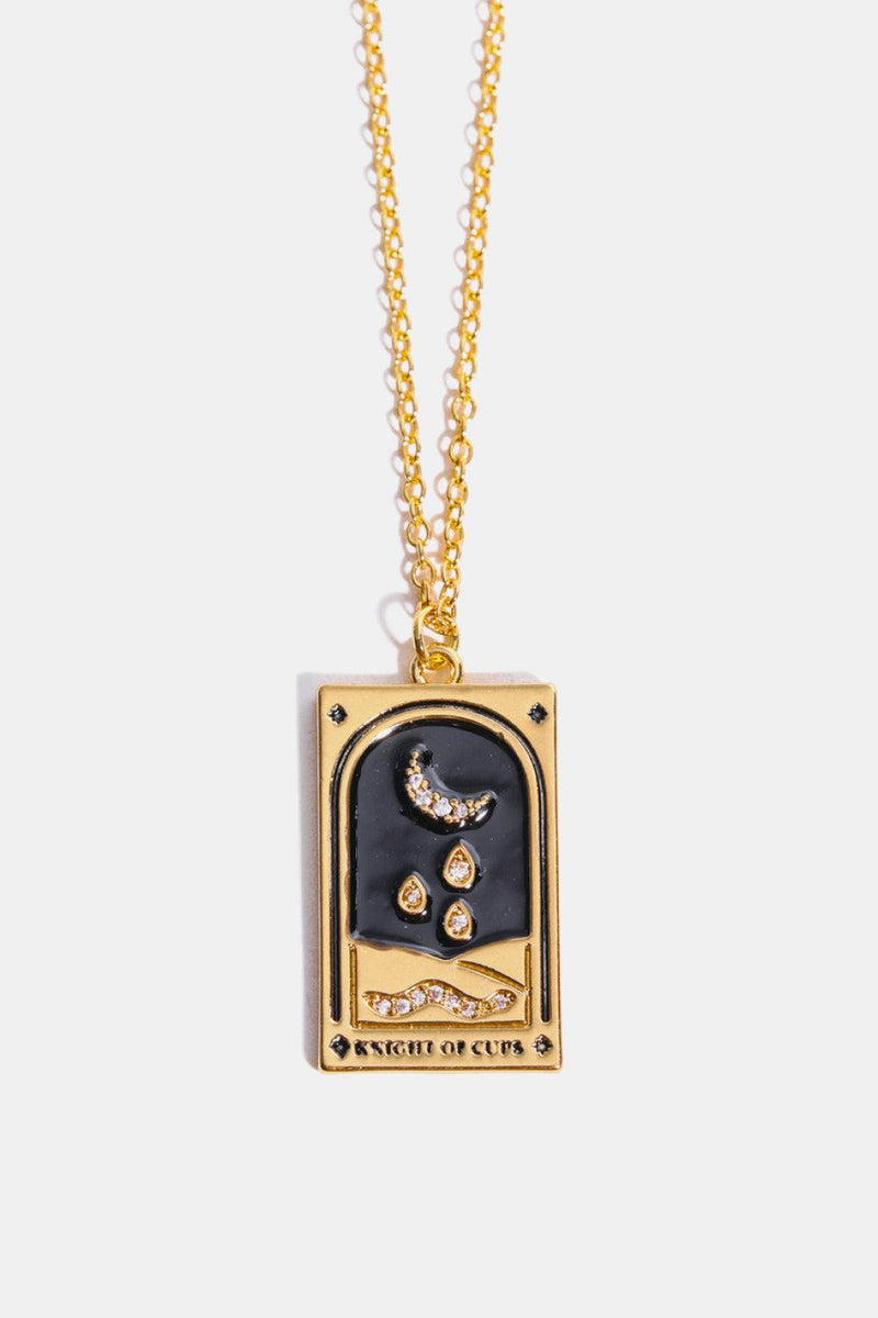 Tarot Card Pendant Stainless Steel Necklace-Necklace-H&S, jewelry, Ship From Overseas, Shipping Delay 09/29/2023 - 10/04/2023-Knights Of The Holy Grail-One Size-[option4]-[option5]-[option6]-Womens-USA-Clothing-Boutique-Shop-Online-Clothes Minded