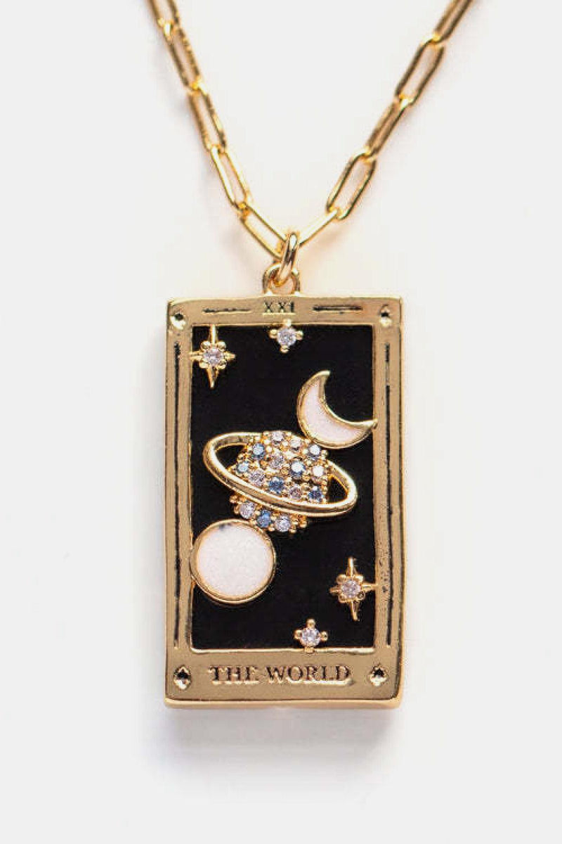 Tarot Card Pendant Stainless Steel Necklace-Necklace-H&S, jewelry, Ship From Overseas, Shipping Delay 09/29/2023 - 10/04/2023-World-One Size-[option4]-[option5]-[option6]-Womens-USA-Clothing-Boutique-Shop-Online-Clothes Minded
