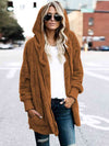 Teddy Hooded Jacket with Pockets-Jackets-Fall Jacket, Jacket, Jackets & Blazers, M@F@T, Ship From Overseas-Caramel-S-[option4]-[option5]-[option6]-Womens-USA-Clothing-Boutique-Shop-Online-Clothes Minded