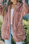 Teddy Hooded Jacket with Pockets-Jackets-Fall Jacket, Jacket, Jackets & Blazers, M@F@T, Ship From Overseas-[option4]-[option5]-[option6]-Womens-USA-Clothing-Boutique-Shop-Online-Clothes Minded