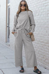 Textured Long Sleeve Top and Drawstring Pants Set-Double Take, Ship from USA-Light Gray-S-[option4]-[option5]-[option6]-Womens-USA-Clothing-Boutique-Shop-Online-Clothes Minded