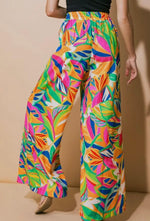 Tropical Patterned Flowy Pants-160 Bottoms-Elastic Waist Pants, Elastic Waist Wide Leg Pants, Floral Wide Leg Pants, Flowy Bold Pants, High Waisted Wide Leg Pants, Pants, Tropical Pants, Wide Leg Pants-[option4]-[option5]-[option6]-Womens-USA-Clothing-Boutique-Shop-Online-Clothes Minded