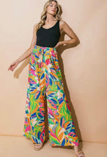 Tropical Patterned Flowy Pants-160 Bottoms-Elastic Waist Pants, Elastic Waist Wide Leg Pants, Floral Wide Leg Pants, Flowy Bold Pants, High Waisted Wide Leg Pants, Pants, Tropical Pants, Wide Leg Pants-[option4]-[option5]-[option6]-Womens-USA-Clothing-Boutique-Shop-Online-Clothes Minded