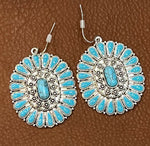 Turquoise Concho Earrings-180 Jewelry-Earrings, Max Retail, Turquoise Concho Earrings, Turquoise Earrings-[option4]-[option5]-[option6]-Womens-USA-Clothing-Boutique-Shop-Online-Clothes Minded